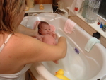 My first bath begins
